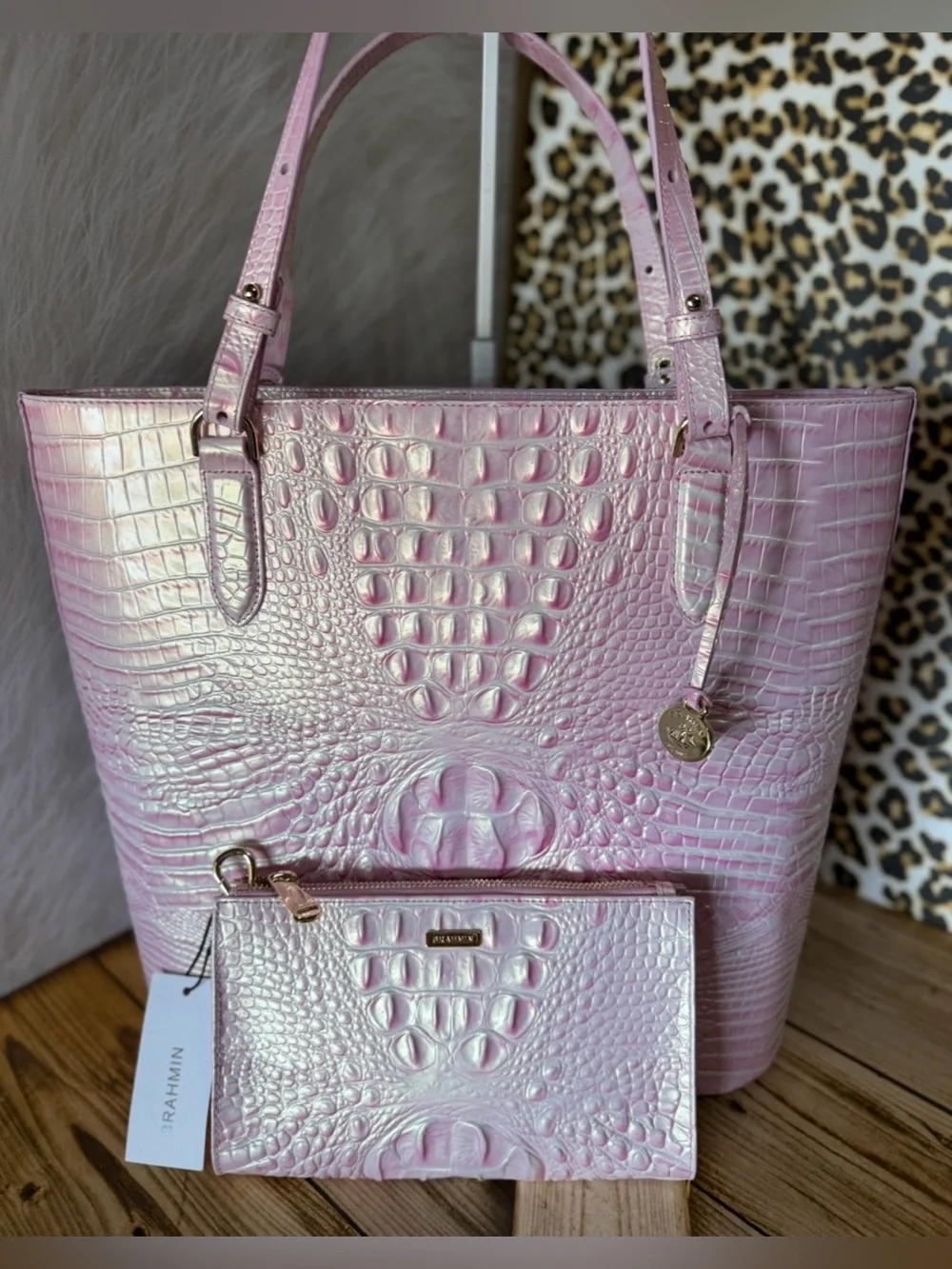 PRETTY EYE BRAHMIN EZRA ROSEWATER PINK GORGEOUS NWT & ROSEWATER DAISY NWT FIRM $